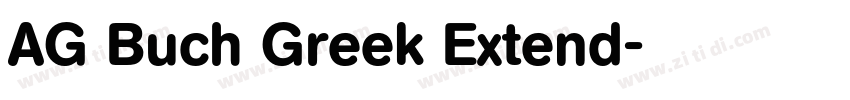 AG Buch Greek Extend字体转换